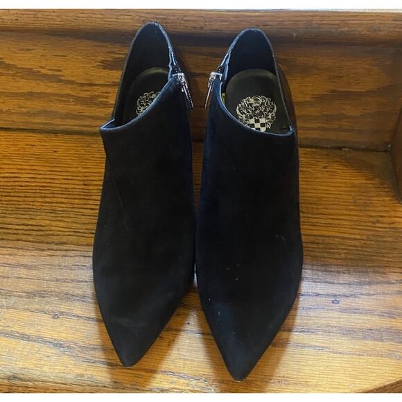 Vince Camuto Suede Leather Stiletto Booties 3" Heel Ankle Boots Women’s 8 - Picture 2 of 10